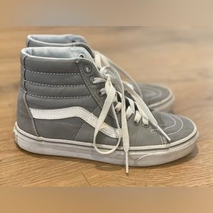 Vans Sk8 Gray High Top Sneakers Size 6.5